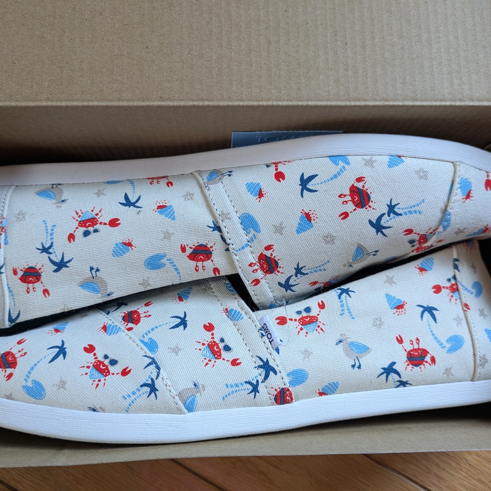 Beach Crab Print Women's Toms